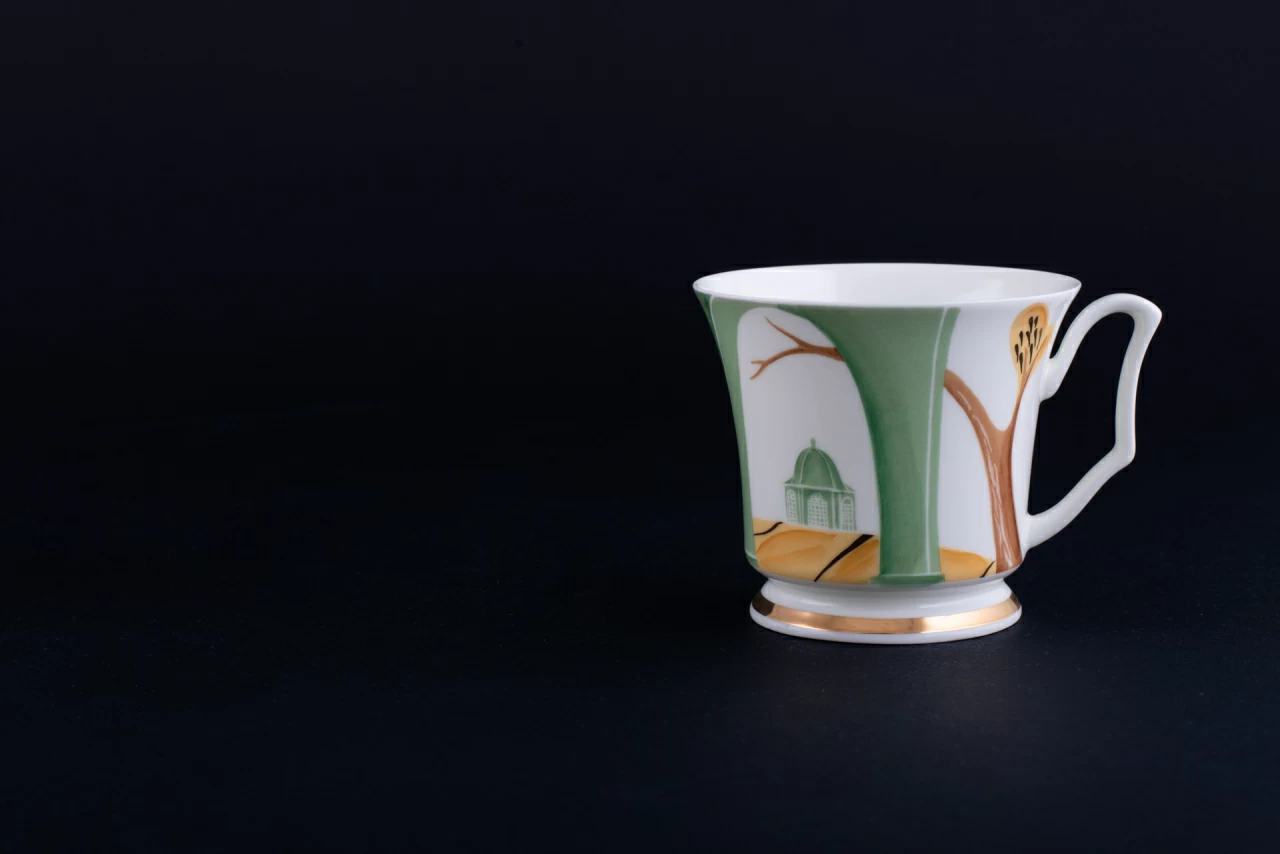 Сервиз кофейный Воспоминание о Петродворце на форме Юлия, арт 61.20969.00.1,  Сервиз кофейный Воспоминание о Петродворце на форме Юлия, арт 61.20969.00.1,