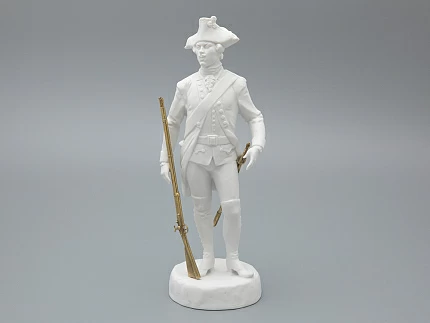 Скульптура Мушкетер эпохи Екатерины Великой, в подарочной упаковке, рисунок Белый бисквит, арт 81.31939.00.1