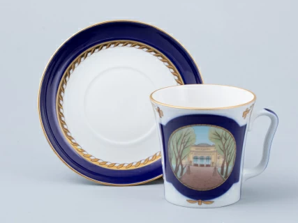 Бокал с блюдцем форма Ленинградский рисунок Летний сад Петра I арт. 81.31479.00.1, 