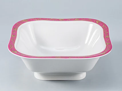 Салатник четырех порционный, форма Молодежная, рисунок Сетка-Блюз, арт 80.82278.00.1, 