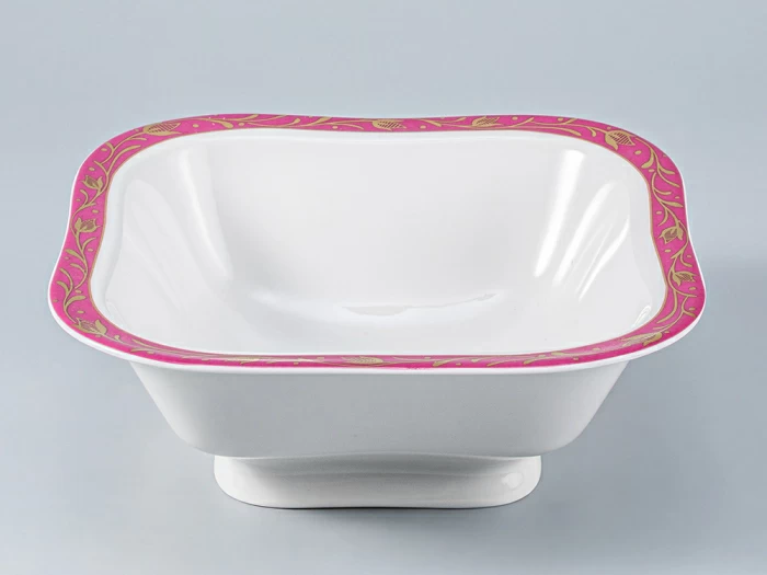 Салатник четырех порционный, форма Молодежная, рисунок Сетка-Блюз, арт 80.82278.00.1, 