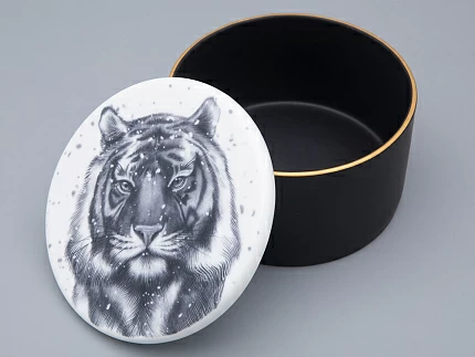 Шкатулка в подарочной упаковке, форма Идиллия, рисунок Тотем. Тигр арт. 81.31652.00.1