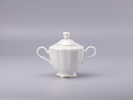 Сервиз чайный форма Нега рисунок Золотая лента, 6 персон 14 предметов, арт. 81.23019.00.1, 