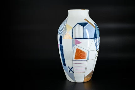 Ваза Город на форме Ламповая, арт 60.15595.00.1