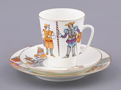 Трехпредметный комплект 165 мл форма Майская рисунок Балет Дон Кихот, арт. 81.23693.00.1