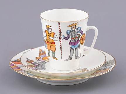 Трехпредметный комплект 165 мл форма Майская рисунок Балет Дон Кихот, арт. 81.23693.00.1 Трехпредметный комплект 165 мл форма Майская рисунок Балет Дон Кихот, арт. 81.23693.00.1