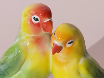 Скульптура форма Неразлучники, рисунок Тропические, арт. 82.47415.00.1 Скульптура форма Неразлучники, рисунок Тропические, арт. 82.47415.00.1