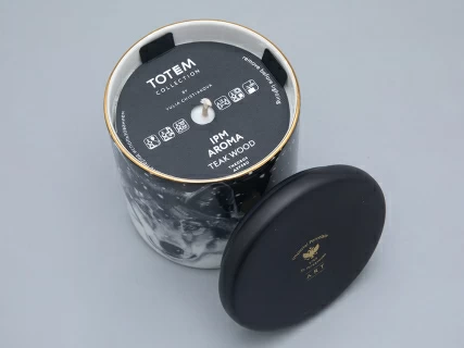 Свеча ароматическая в подарочной упаковке, рисунок Тотем. Волк аромат Тиковое дерево арт. 81.31596.00.1, 