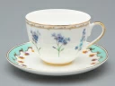 Чашка с блюдцем чайная форма Весенняя 2 рисунок Улыбка флоры 3, арт. 81.34137.00.1, 