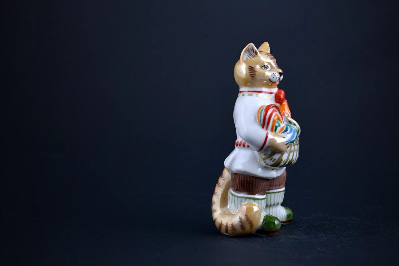 Скульптура Кот с петушком, арт 62.21242.00.1, 