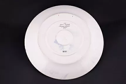 Блюдо декоративное 450 мм, Весенняя Арктика в цветах на форме Круглая, арт 60.14741.00.1