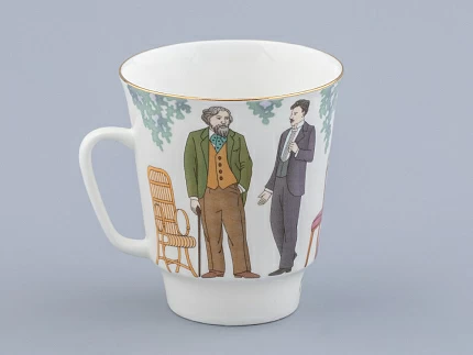 Трехпредметный комплект 165 мл форма Майская рисунок Чайка, арт. 81.31868.00.1