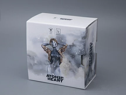 Бокал с блюдцем и крышкой 400мл в подарочной упаковке, форма Топ, рисунок Atomic Heart 2, арт 81.34449.00.1