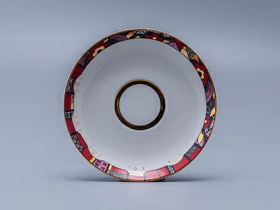 Чашка с блюдцем чайная 250 мл форма Весенняя рисунок Красный конь арт. 81.15308.00.1