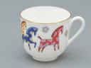 Чашка с блюдцем кофейная форма Ландыш рисунок Год лошади, арт. 81.33974.00.1, 