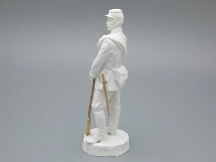 Скульптура Рядовой русской пехоты эпохи Александра II, в подарочной упаковке, рисунок Белый бисквит, арт 81.33425.00.1, 