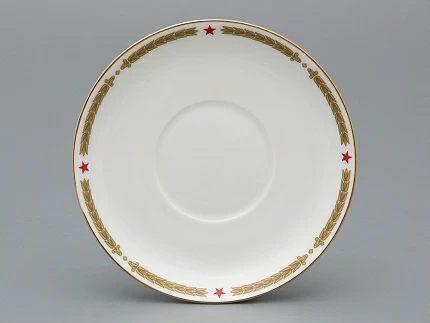 Чашка с блюдцем кофейная, форма Майская, рисунок 80 лет Победы, арт 81.34115.00.1