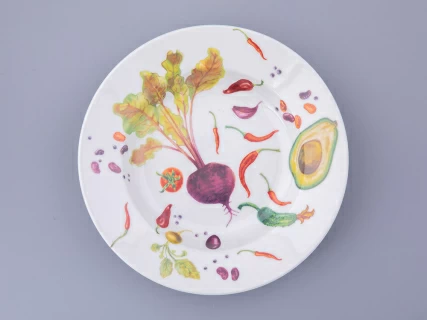 Тарелка 225 мм форма Европейская глубокая Мамина Дача, арт. 80.48015.00.1, 