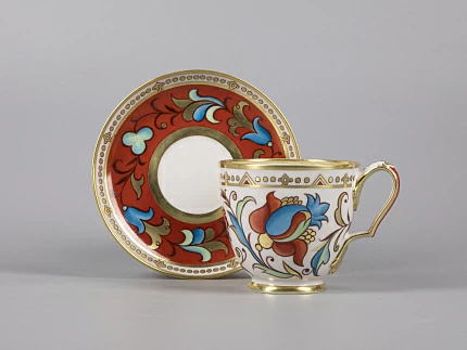 Сервиз чайный форма Александр III рисунок Русский, 6 персон 15 предметов арт. 81.30144.00.1