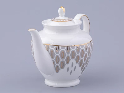 Сервиз чайный на 6 персон 14 предметов форма Весенняя 2 рисунок Саламандра Грей, арт. 81.31630.00.1