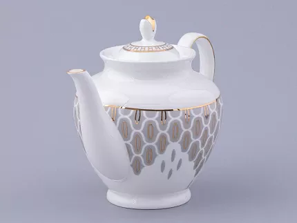 Сервиз чайный на 6 персон 14 предметов форма Весенняя 2 рисунок Саламандра Грей, арт. 81.31630.00.1