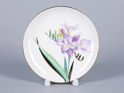 Чашка с блюдцем чайная 300 мл форма Купольная рисунок Freesia арт. 81.29659.00.1, 