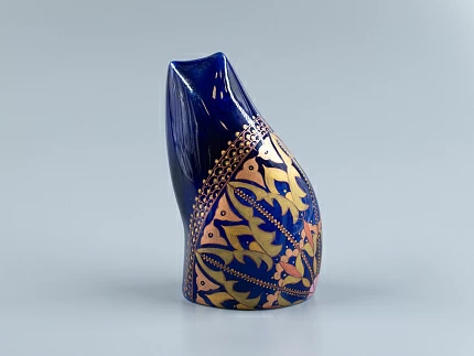 Скульптура Кот сидящий, рисунок Витраж, арт 82.84887.00.1