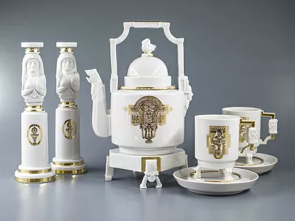 Сервиз форма Беседа рисунок Встреча, 2 персоны 8 предметов, арт. 81.13999.00.1