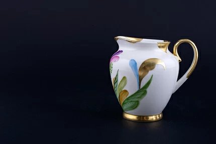 Сливочник 400 мл.,  форма Весенняя, рисунок  Маковый цветок,  арт 60.14702.00.1