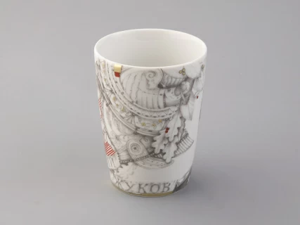 Бокал с блюдцем в подарочной упаковке, форма Гранд, рисунок Маршалы Победы Георгий Жуков, арт. 81.33243.00.1, 