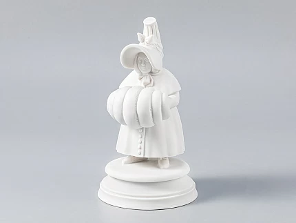 Скульптура Шестой гость Белый арт. 82.64921.00.1