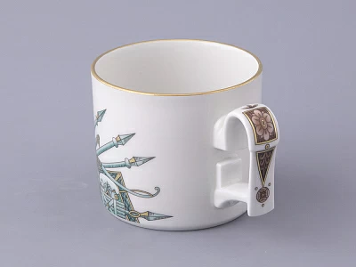 Чашка с блюдцем в подарочной упаковке, форма Охотничий, рисунок Триумф Штандарт Победы, арт. 81.32468.00.1 Чашка с блюдцем в подарочной упаковке, форма Охотничий, рисунок Триумф Штандарт Победы, арт. 81.32468.00.1