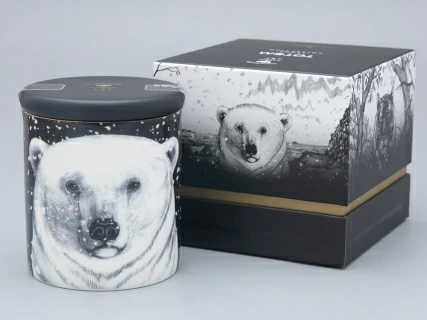 Свеча ароматическая в подарочной упаковке, рисунок Тотем. Медведь аромат Черный перец арт. 81.31597.00.1, 