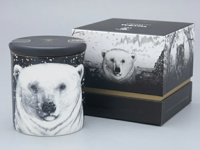 Свеча ароматическая в подарочной упаковке, рисунок Тотем. Медведь аромат Черный перец арт. 81.31597.00.1, 