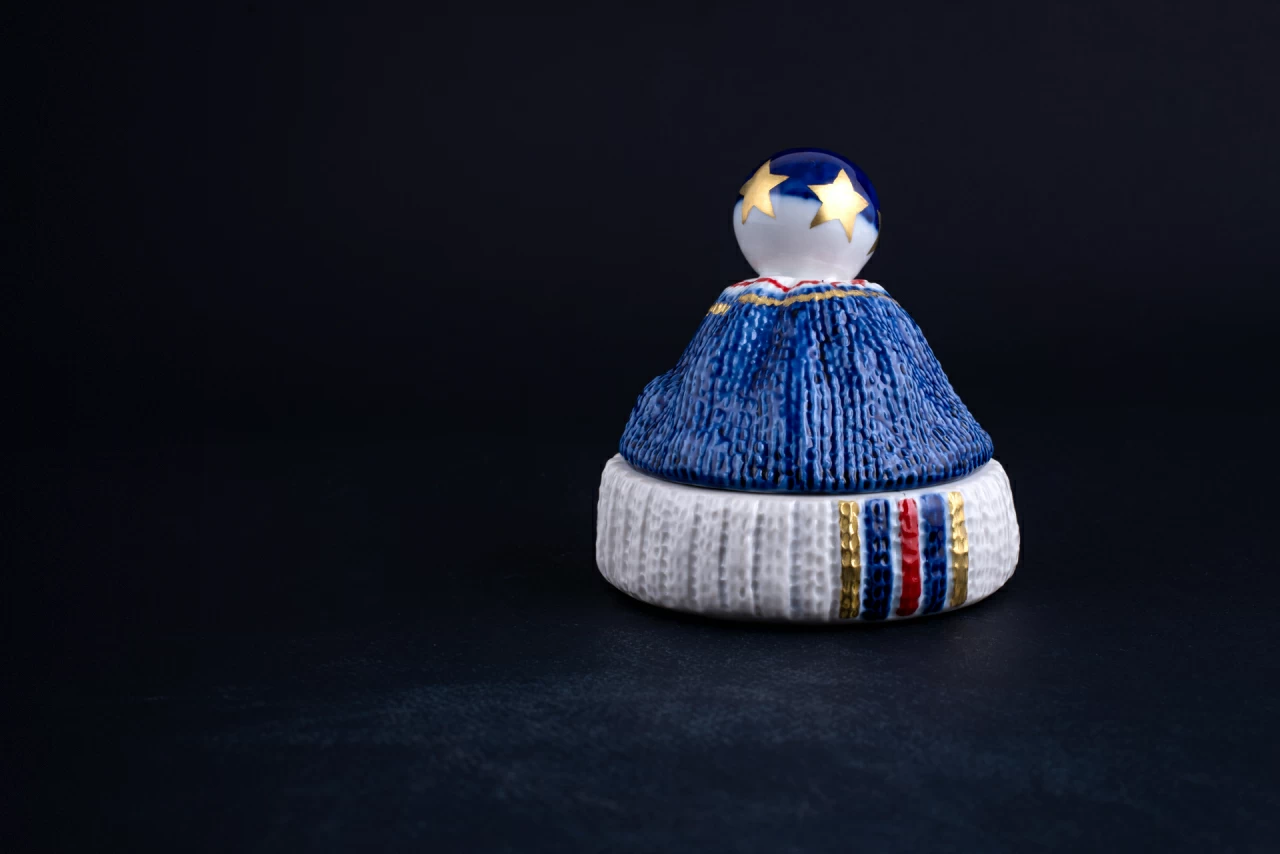 Шкатулка Детская Шапочка, рисунок Золотые звезды, арт 60.14114.00.1, 