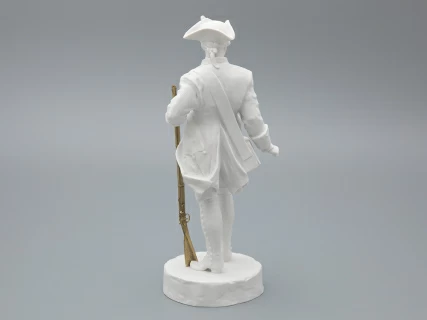 Скульптура Мушкетер эпохи Елизаветы Петровны, в подарочной упаковке, рисунок Белый бисквит, арт 81.31944.00.1, 