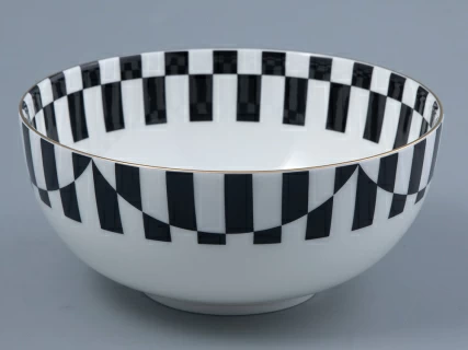 Салатник 160 мм форма Восточная рисунок Да и нет Черный арт. 80.45836.00.1, 