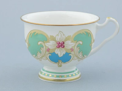 Чашка с блюдцем чайная 240 мл форма Айседора рисунок Аквамарин арт. 81.30907.00.1 Чашка с блюдцем чайная 240 мл форма Айседора рисунок Аквамарин арт. 81.30907.00.1