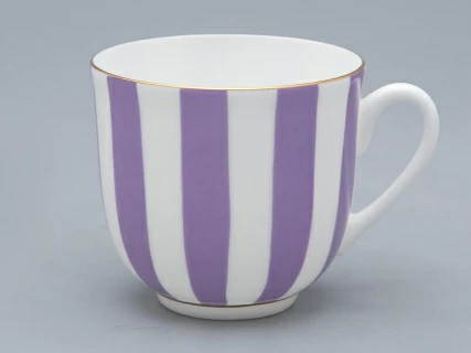 Чашка с блюдцем форма Ландыш рисунок Да и нет (с отв. фиолетовый) арт. 81.23056.00.1, 