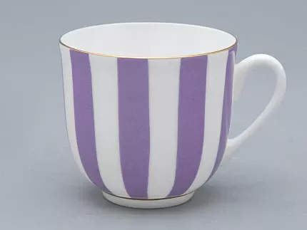 Чашка с блюдцем форма Ландыш рисунок Да и нет (с отв. фиолетовый) арт. 81.23056.00.1