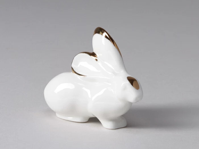 Скульптура форма Заяц Золотой арт. 82.03948.00.1, 