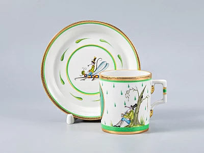 Сервиз чайный Гербовая Крысята-воришки, 6 персон 15 предметов, арт. 81.16925.00.1