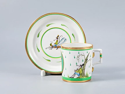 Сервиз чайный Гербовая Крысята-воришки, 6 персон 15 предметов, арт. 81.16925.00.1 Сервиз чайный Гербовая Крысята-воришки, 6 персон 15 предметов, арт. 81.16925.00.1