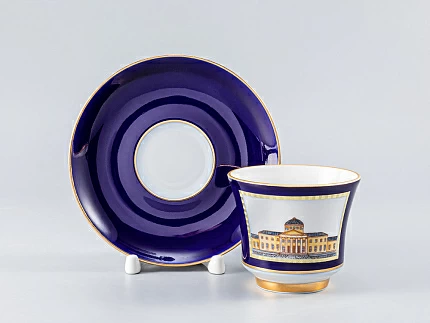 Чашка с блюдцем чайная 220 мл форма Банкетная рисунок Классика Петербурга 52% №3 арт. 81.18104.00.1