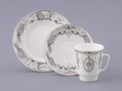 Трехпредметный комплект 165 мм форма Майская рисунок Балет Лебединое озеро арт. 81.17916.00.1, 