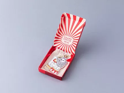 Елочная игрушка Гранд цирк в подарочной упаковке, рисунок Лев арт 81.34390.00.1