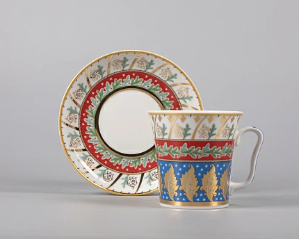 Бокал с блюдцем Ленинградский Новогодняя ночь 360 мл арт. 81.30699.00.1