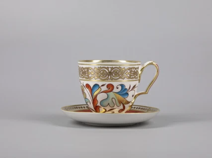 Сервиз чайный форма Александр III рисунок Русский, 6 персон 15 предметов арт. 81.30144.00.1,  Сервиз чайный форма Александр III рисунок Русский, 6 персон 15 предметов арт. 81.30144.00.1,