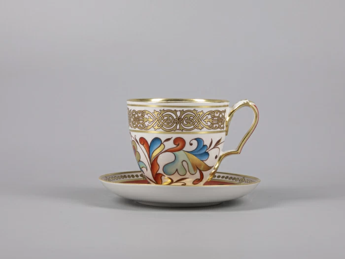 Сервиз чайный форма Александр III рисунок Русский, 6 персон 15 предметов арт. 81.30144.00.1,  Сервиз чайный форма Александр III рисунок Русский, 6 персон 15 предметов арт. 81.30144.00.1,