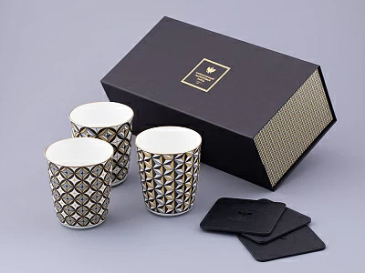 Подарочный набор стаканов форма Цилиндрический, рисунок Elegant Prizma, арт. 81.31736.00.1